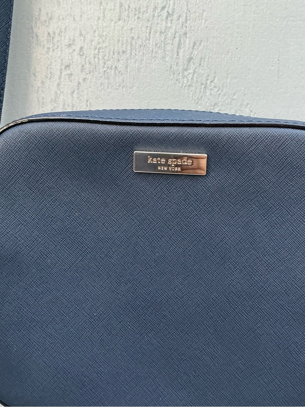 kate spade Harper Navy Crossbody Leather Travel Vacation Shopping ComfortableBag - Picture 3 of 10